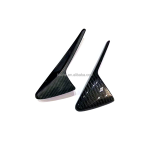 2PCS คาร์บอนไฟเบอร์แห้งด้านหน้ากล้องด้านข้าง Fender MARKER ฝาครอบด้านข้าง Grille Trim Badge สติกเกอร์สำหรับ <span class=keywords><strong>Tesla</strong></span> รุ่น <span class=keywords><strong>3</strong></span> S <span class=keywords><strong>X</strong></span> 2013-2019 - Product Image 5