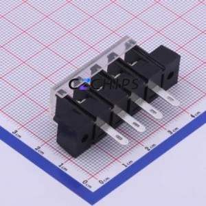 KF28HM-7.62-4P Barrier Terminal Block Through hole Component (THT),P=7.62mm Connector With Cover Plate 7.62mm 1x4P Straight Pin - Product Image 2