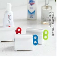 Distributeur de dentifrice créatif réutilisable en ABS sans BPA, facile à transporter, avec ventouses