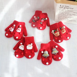 Hot Sale Fashion 3D Aecoration Christmas Gift Hand Soft Knitted <strong>Gloves</strong> Thermal Wool <strong>Gloves</strong> - Product Image 1