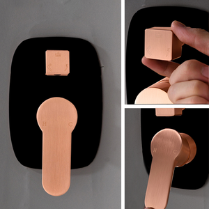 Ensemble de robinet de <span class=keywords><strong>douche</strong></span> noir Fixations murales de <span class=keywords><strong>douche</strong></span> à effet pluie - Product Image 6
