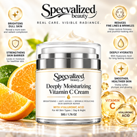 Crème éclaircissante et blanchissante à la vitamine C naturelle, anti-cicatrices, élimine les taches brunes, crème hydratante en profondeur