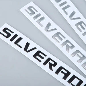 Entrega de Fábrica Emblema de <span class=keywords><strong>Logo</strong></span> Trasero 3D/<span class=keywords><strong>4D</strong></span>/5D para Coche Silverado de Plástico ABS Galvanizado y Calcomanías para Auto - Product Image 4