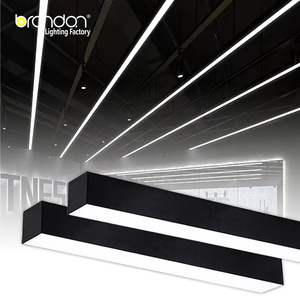 Brandon Chất lượng cao hiện đại 40 wát <span class=keywords><strong>LED</strong></span> tuyến tính hệ thống ánh sáng <span class=keywords><strong>LED</strong></span> Mặt dây chuyền văn phòng chiếu sáng với Nhôm Nhà ở cho siêu thị cửa hàng - Product Image 1