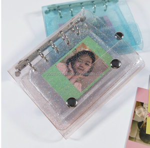 Goss Vente en gros Offre Spéciale Corée Mini classeur multicolore style Kpop Porte-cartes photos Taille N5 Transparent PVC 3 anneaux <span class=keywords><strong>Album</strong></span> classeur - Product Image 4