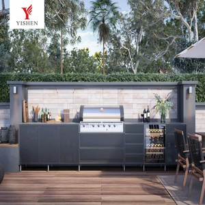 Cocina Exterior <span class=keywords><strong>de</strong></span> Alto Rendimiento, Parrilla para Asar <span class=keywords><strong>de</strong></span> Acero Inoxidable 304 <span class=keywords><strong>Integral</strong></span>, Mueble Modular para Cocina, Armario Completo - Product Image 6
