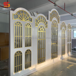 LEDA Nouvelle Arrivée : Grand Fond de Scène Acrylique Détachable Personnalisé en Forme de Porte et de Fenêtre pour Mariage, avec Éclairage - Product Image 4