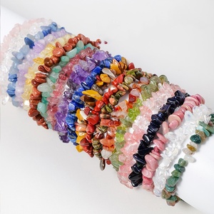 Mode <span class=keywords><strong>Pierre</strong></span> Bracelet Naturel Irrégulier Rose Quartz Améthyste Cristal Perle Bracelet <span class=keywords><strong>Pierre</strong></span> Naturelle - Product Image 1