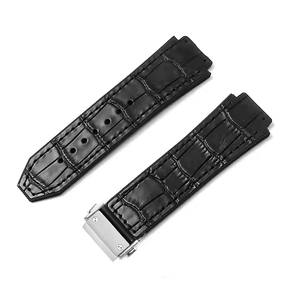 Correa de <span class=keywords><strong>Reloj</strong></span> de Cuero Genuino para <span class=keywords><strong>Hublot</strong></span> Big Bang Series, Banda de Piel de Vaca de 25*19mm, Accesorios de Lujo para Pulsera de <span class=keywords><strong>Hombre</strong></span> - Product Image 2