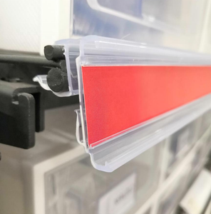 Siêu thị ESL đường sắt <span class=keywords><strong>PVC</strong></span> nhựa Dải dữ liệu E giấy kỹ thuật số talker hiển thị 14.5 mét H đôi dây Kệ điện tử giữ nhãn - Product Image 5