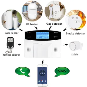 热卖自动手臂/解除紧急无线 WIFI GSM PSTN 报警系统