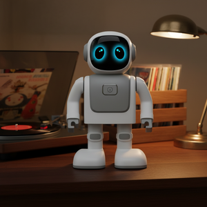 Altavoz Robot Bailarín con Iluminación LED RGB, Carga USB, Funciona con Batería, Respuesta Musical Rítmica - Product Image 1