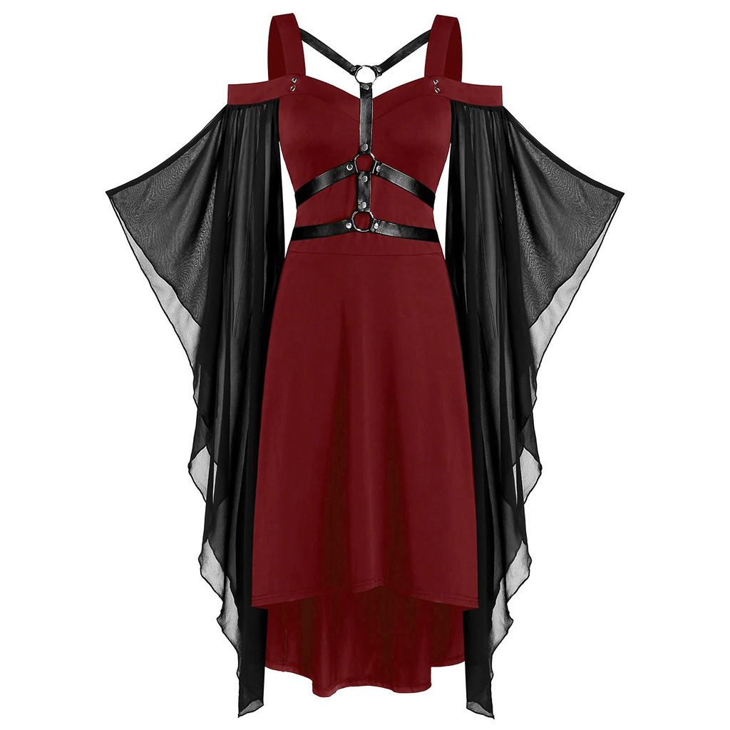 blue dress for baby girl Steampunk Style Wedding Dress Red / 5XL main image 0