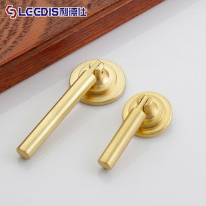 LCCDIS Chinese Style Drawer <b>Handles</b> Zinc Alloy Brushed Gold Furniture Cabinet Hardware Bar Shape Durable - Product Image 3