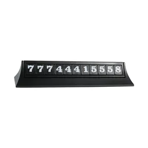 Auto Accessories Buckle Digital Car Parking Phone Number Plate