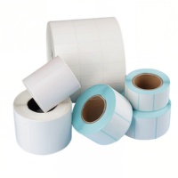 Rouleau d'étiquettes en papier thermique direct 80x80mm, autocollant imperméable pour codes-barres, idéal pour la gestion des stocks et la logistique en entrepôt