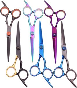Ciseaux de coiffure 6'' en acier inoxydable japonais noir, ciseaux de coupe de cheveux, ciseaux à effiler, ensemble de ciseaux pour cheveux, peignes C1001 - Product Image 2