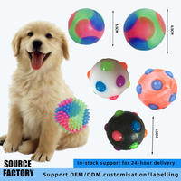 Ballon interactif pour animaux de compagnie, vente directe d'usine - Jouet à lancer clignotant tricolore pour l'entraînement et le jeu des chiens et des chats