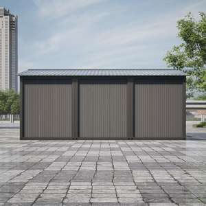 <span class=keywords><strong>Abri</strong></span> de jardin portable en acier allié 12x25 pieds, <span class=keywords><strong>abri</strong></span> de voiture extra large avec portes à double charnière verrouillables, <span class=keywords><strong>abri</strong></span> de voiture robuste - Product Image 4