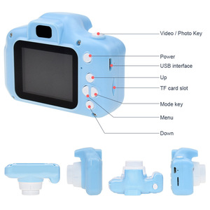 Appareil photo numérique pour enfants X2 HD, appareil photo reflex numérique portable de dessin animé, écran CMOS de 2 pouces, anti-vibration électronique, jouet cadeau - Product Image 4