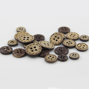 Chất Lượng Tốt Giá Rẻ Giá 2 Lỗ 4 Lỗ Vòng Laser Khắc Dừa Tự Nhiên Nút Cho Quần Áo Túi - Product Image 5