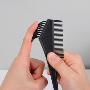 หวีพลาสติกสำหรับ<span class=keywords><strong>ย้อม</strong></span><span class=keywords><strong>ผม</strong></span>แบบมืออาชีพ สีดำ พร้อมแปรงสำหรับย้อมผม ใช้ได้ทั้งในร้านเสริมสวยและที่บ้าน แปรงทำความสะอาดและอุปกรณ์ทาสี - Product Image 2