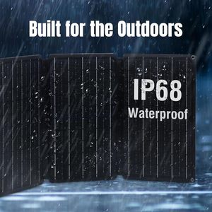 Panneau solaire monocristallin pliable portable 30W 18V 22% d'efficacité Chargeur à charge rapide IP65 Étanche pour l'extérieur - Product Image 5
