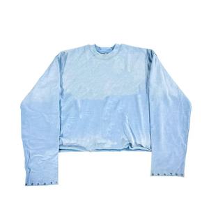 Waffel-Thermo-Langarmshirt Magliette Allover-DTG-Druck Grafik Gewaschen Vintage Distressed Thermo-Waffelstrick Langarmshirt - Product Image 1