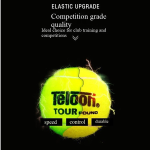 4 <span class=keywords><strong>balles</strong></span> <span class=keywords><strong>de</strong></span> <span class=keywords><strong>tennis</strong></span> Teloon Tour Professional - Caoutchouc durable, design portable pour l'entraînement des joueurs avancés et l'utilisation sportive - Product Image 4