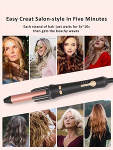 Popular Rizador Automático de Pelo de 25mm <span class=keywords><strong>para</strong></span> <span class=keywords><strong>Ondas</strong></span> Grandes, Rizador de <span class=keywords><strong>Ondas</strong></span> de <span class=keywords><strong>Agua</strong></span>, Estilizador de Calentamiento Rápido - Product Image 6