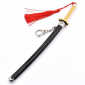 Personnalisé Anime <span class=keywords><strong>démon</strong></span> slaye personnage populaire exclusif <span class=keywords><strong>katana</strong></span> métal artisanat noir épée épée porte-clés en alliage de zinc - Product Image 5