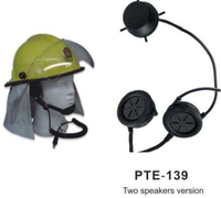 Casque de casque à conduction osseuse Power Time Skull avec deux haut-parleurs pour radios bidirectionnelles