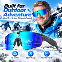 Lunettes Caméra Intelligentes IA 800W Enregistrement Photo et Vidéo Double Micro Anti-Bruit Reconnaissance d'Objets IA Vue à la Première Personne