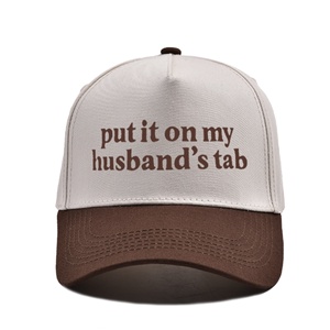 Modello 'Put IT My Husband's Tab' Cappellino da baseball ricamato in cotone 100% con blocchi di colore, regolabile, stile trucker, alla moda, sportivo - Product Image 4