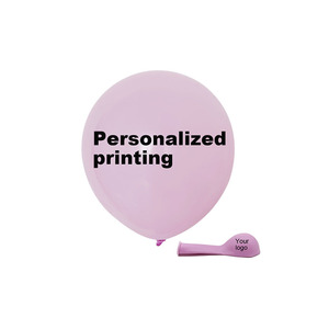 カスタム12インチ企業販促広告バルーン、1色片面スクリーン印刷、ロゴ印刷ラテックスバルーン - Product Image 2