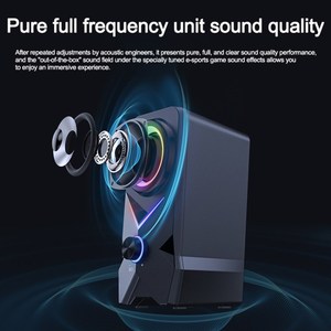 <span class=keywords><strong>ONIKUMA</strong></span> L2 2Pcs Set Altavoz Bluetooth RGB Luz colorida HiFi Audio Subwoofer inalámbrico - Product Image 5