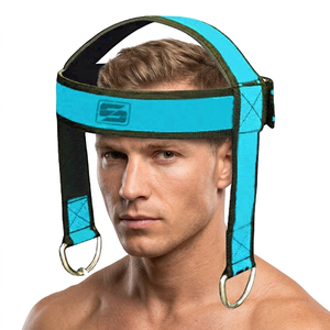 Saar Industries Harnais de Tête et de Cou Robuste et Réglable en Nylon avec Chaîne en Acier pour Musculation, Équipement de Fitness et Accessoire de Gym - Product Image 1