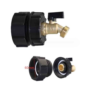 S60X6 T IBC Tank Connecter to Nipple/snap for Water Storage <b>Quick</b> <b>Connector</b> Rain Barrel Tap Adapter Tank Rainwater Pipe Vale - Product Image 5