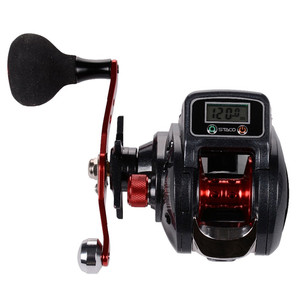Moulinet de pêche au lancer d'appâts avec compteur de ligne, roulement 9 + 1, moulinet de pêche au lancer d'appâts avec affichage numérique, 6.3:1 - Product Image 1