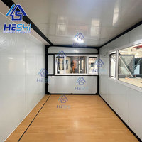 Casa Modular Prefabricada de Contenedor Expandible de 20 Pies, 30 Pies y 40 Pies con Baño, Estándares Locales, en Venta