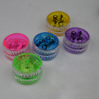 Poussette jouet en plastique Yoyo Ball rétractable pour enfants, vente en gros, lumière Led clignotante