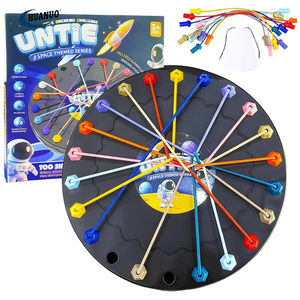 Jeu de défi de dénoulement de cordes pour enfants, jouet de stratégie et de <span class=keywords><strong>puzzle</strong></span>, idéal pour la famille et les parents, jeu de dénoulement de nœuds intellectuel - Product Image 1