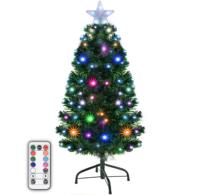 Sapin de Noël en pin multifonctionnel de 1,8 m de haut, de qualité supérieure, avec télécommande, lumières LED multicolores à piles, et étoile pour le sommet du sapin