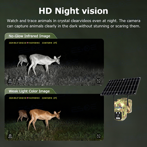 Système de caméra solaire sans fil <span class=keywords><strong>HD</strong></span> 4G 3MP pour extérieur Hieasy Factory, caméra de chasse camouflage alimentée par énergie solaire, caméra de suivi dissimulée - Product Image 4