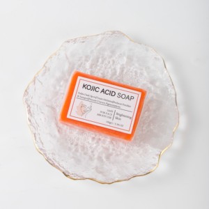 Hot Selling Solid Handmade Kojic Acid <b>Soap</b> 100g Deep Cleaning Face & Body Whitening Vitamin C Natural Private Label - Product Image 5