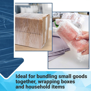 Thêm dính rõ ràng nhựa bọc phim 5 "x 1000 'mini cuộn 80 đo gói 10 bổ sung CuộN xé kháng cho văn phòng di chuyển - Product Image 3