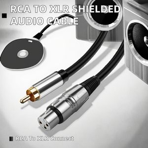 Câble audio mono blindé en PVC DAJIANG OEM <span class=keywords><strong>RCA</strong></span> mâle vers <span class=keywords><strong>XLR</strong></span> femelle, cordon <span class=keywords><strong>XLR</strong></span> femelle 3 broches pour mixeur, amplificateur, haut-parleur et microphone - Product Image 4