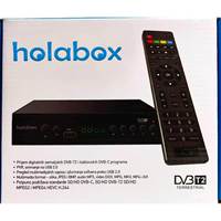 Receptor de TV Digital Combo Holabox DVB-T2/C, Decodificador H.264 HD, Compatible con Grabación PVR por USB, Reproducción Multimedia, Actualización de Software