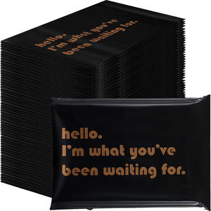 Custom Logo Black Polymailer Bag Biodegradable Tear Proof High Quality Branded Shipping <b>Polybag</b> - Product Image 1