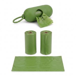 OEM ODM Wholesale Custom Disposable Biodegradable Eco Friendly Dog Poop Bag Dispenser Portable Solid Color Pet Waste Trash Bags - Product Image 3